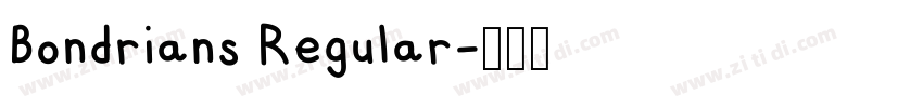 Bondrians Regular字体转换